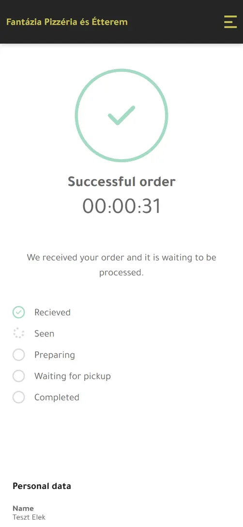 Successful order: the order status step by step